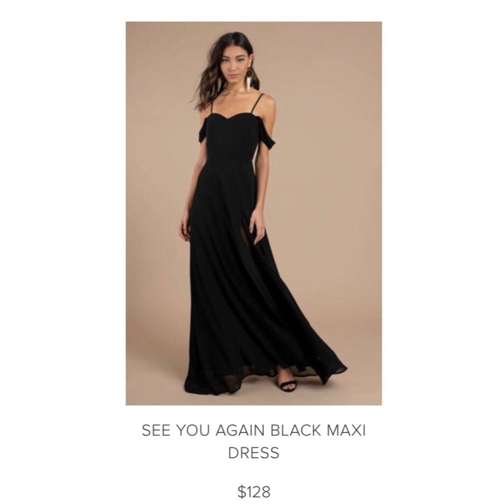 New with tags! Black Maxi Dress from TOBI
